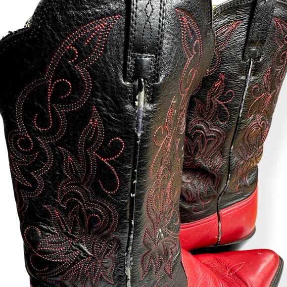 Ariat Heritage R Toe Boots Red Leather Women's Size 9 B Western Cowgirl - Picture 11 of 15